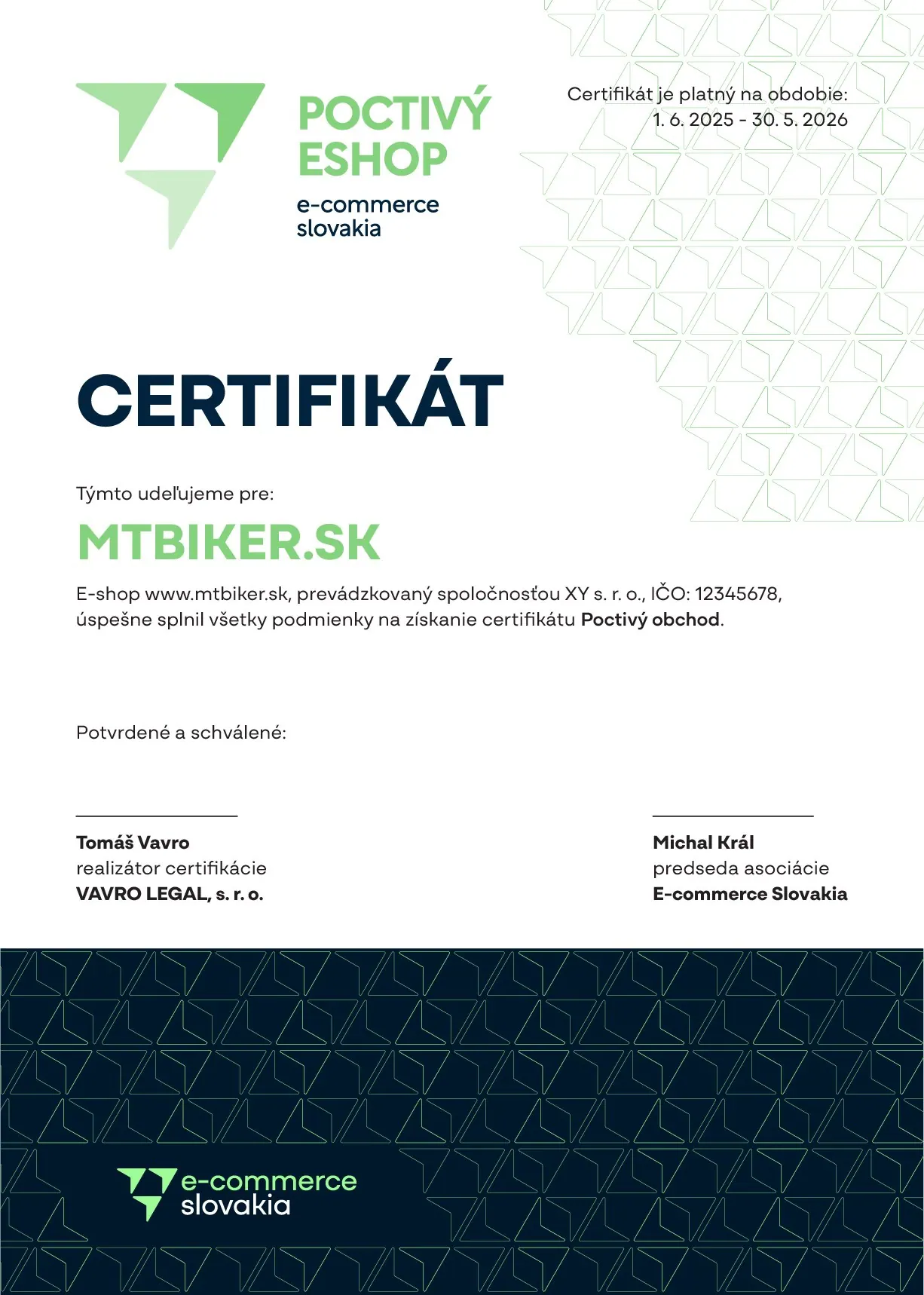 E-commerce Slovakia, ukážka 2