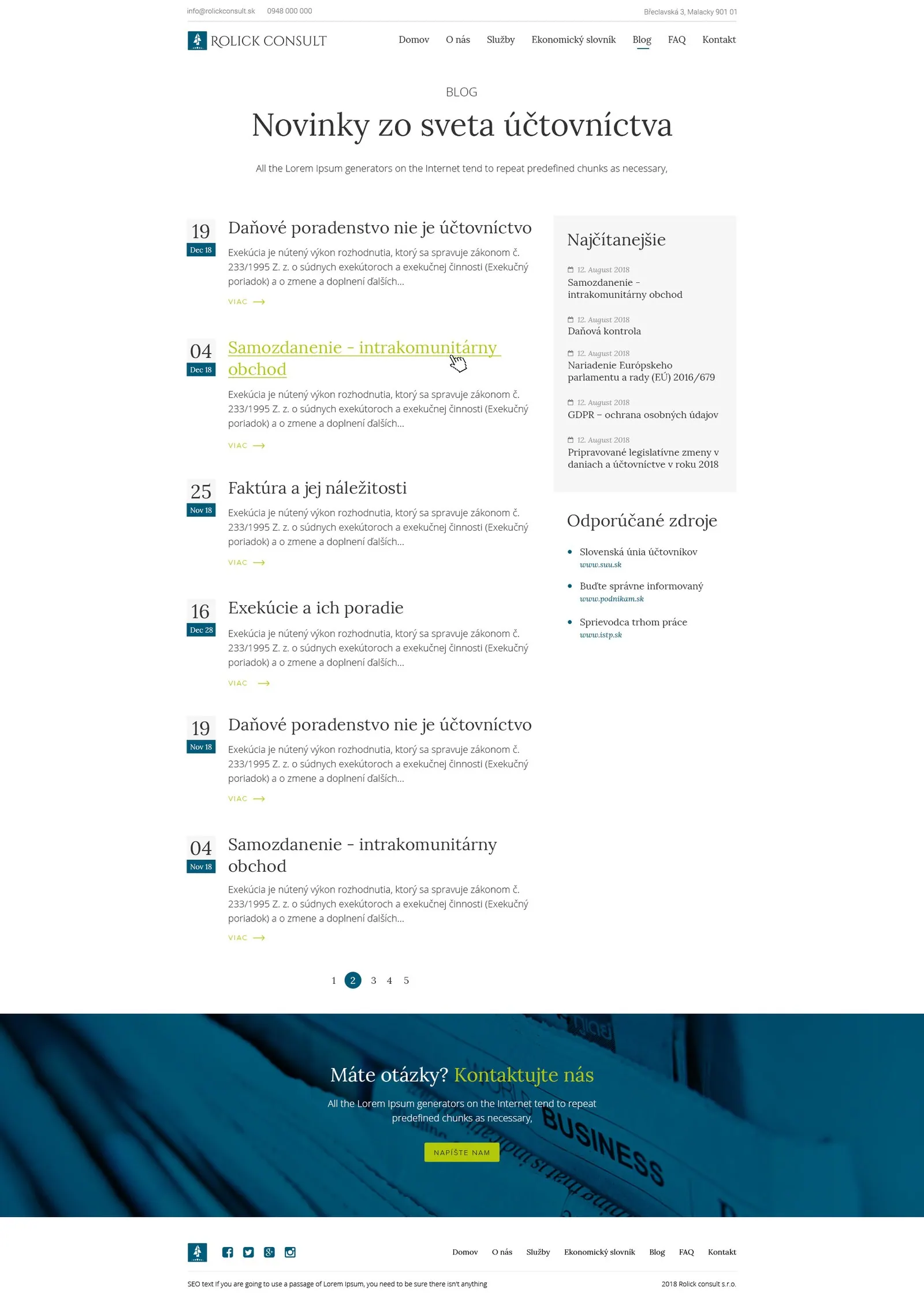 Rolick Consult, ukážka 4